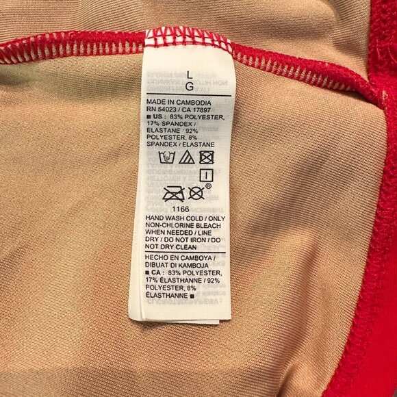 Old Navy Red Ruffle Tankini Top NWOT - Picture 6 of 6